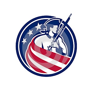 American Patriot USA Flag Icon