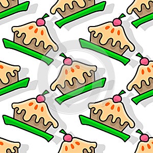 american pie pattern seamless textile print. repeat pattern background design