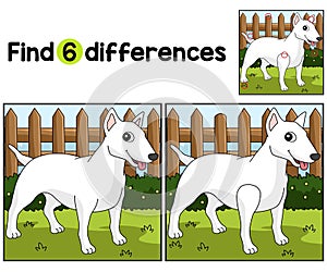American Pit Bull Terrier Dog Find The Differences