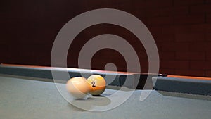 American Pool, the shot nine ball going in billiard pocket