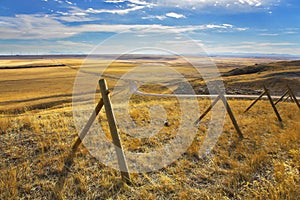 The American prairie in October.