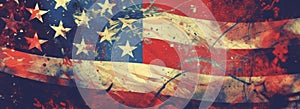 American Pride United States Flag Illustration for Independence Day