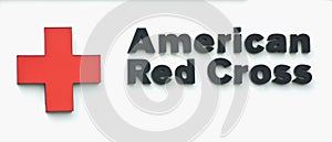 American red cross sign