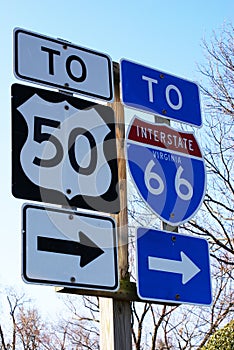 American road signs