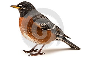 American Robin isolate on white background