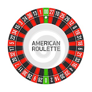 Americano ruleta redondo 