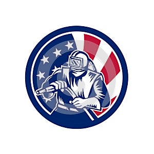 American Sandblaster USA Flag Icon