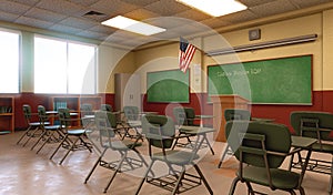 American School Classroom Environment Empty photo