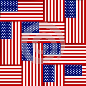 American seamless pattern