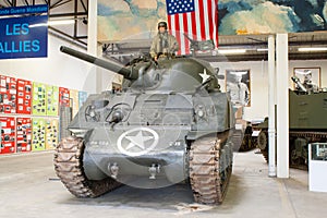 American Sherman tank from World War II.
