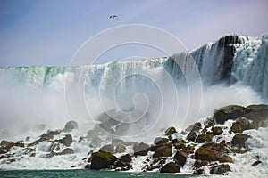 American side of the beautiful Niagara falls