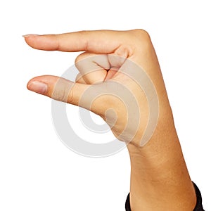 American sign language letter g