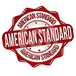 American standard grunge rubber stamp