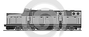 American style diesel locomotive