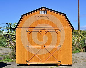 American style wooden shed