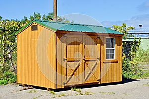 American style wooden shed