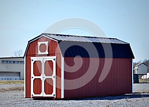 American style wooden shed, popular in USA