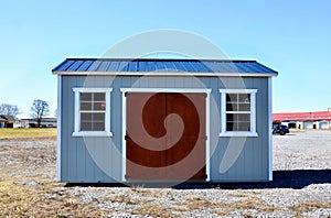 American style wooden shed, popular in USA