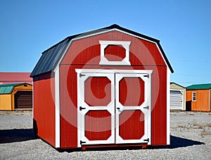 American style wooden shed, popular in USA