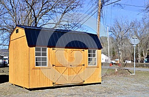 American style wooden shed, popular in USA