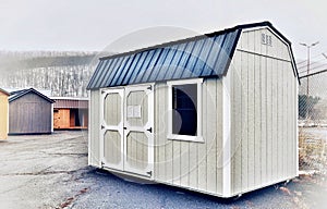 American style wooden shed, popular in USA