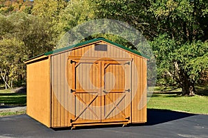 American style wooden shed, popular in USA