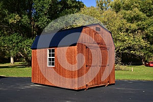 American style wooden shed, popular in USA