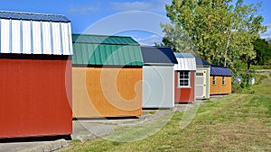 American style wooden sheds