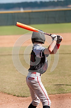 American teen baseball batter