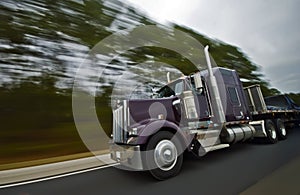 American truck motion blur