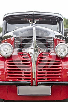 American vintage car, close-up of Dodge front detail