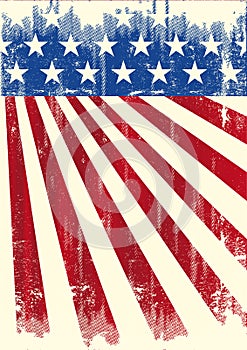 American vintage flag banner