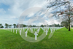 American War Cemetery near Omaha Beach, Normandy Colleville