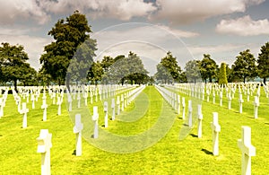 American War Cemetery at Omaha Beach, Normandy (Colleville-sur-M