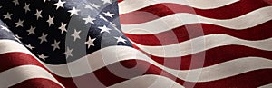 American Wave Flag Background. USA