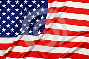 American wave flag for Memorial Day, 4th of July or Labour Day. USA flag background