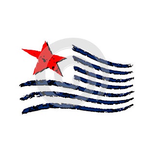 American wave flag symbol Independence Day