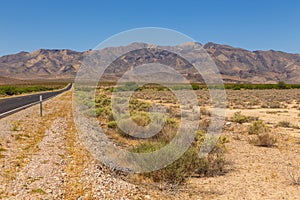 American wilderness, an empty state road, Nevada, USA