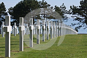 American WWII cemetery in Normandy