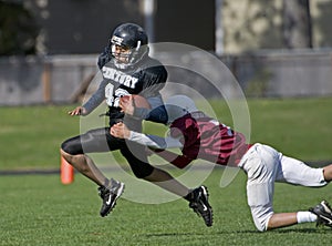 American youth Football tackle