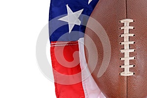 Americas football Game and flag