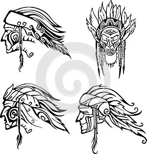 Amerindian Heads photo