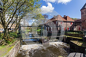 Amersfoort Medieval town wall Koppelpoort and the Eem river