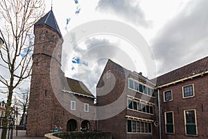 Amersfoort Medieval town wall Koppelpoort and the Eem river