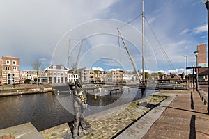 Amersfoort Medieval town wall Koppelpoort and the Eem river