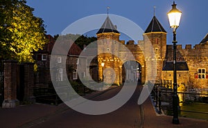 Koppelpoort Amersfoort with Lamp Post