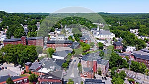 Amesbury city aerial view, Massachusetts, USA