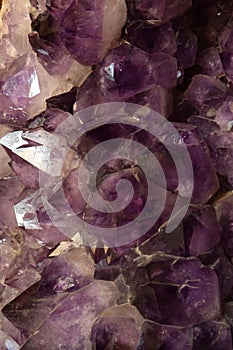 Amethyst crystals