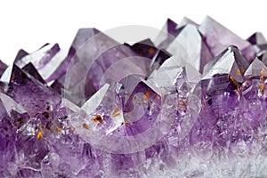 Amethyst crystals photo