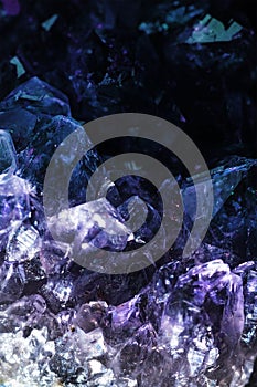 Amethyst crystals